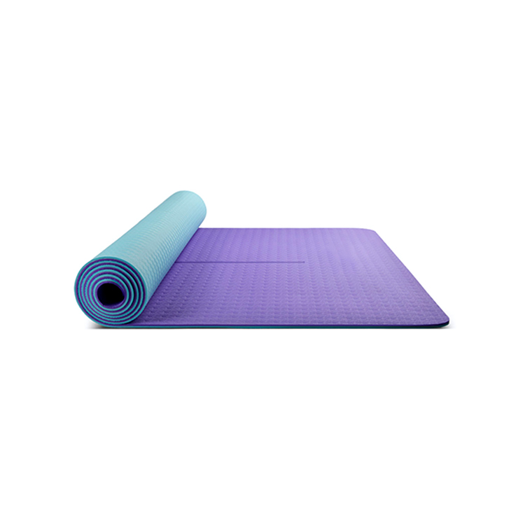 TPE Double Color Yoga Mat 183*61* 6cm Tpe Yoga Mat Exporter
