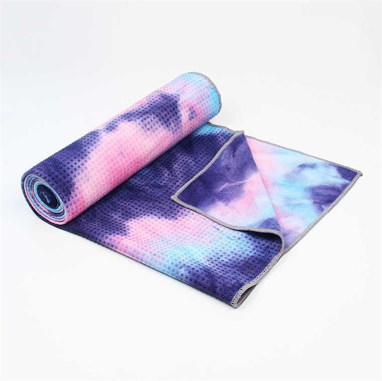 Custom design transfer print microfiber beach yoga towel for outdoor