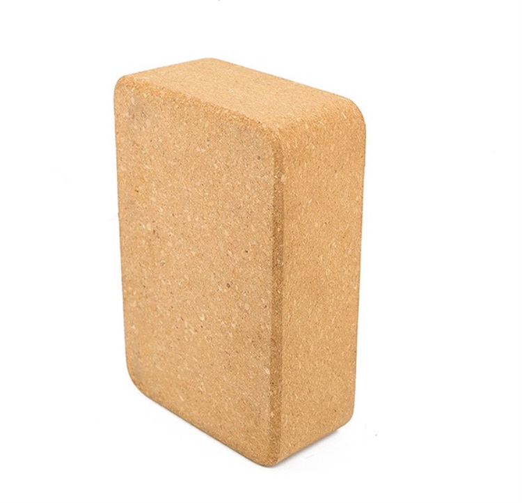 Wholesale high quality eco friendly durable cork yoga block 